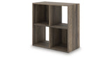 Shallifer Brown Four Cube Organizer by Ashley at Eve Furniture