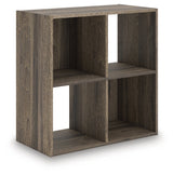 Shallifer Brown Four Cube Organizer by Ashley at Eve Furniture