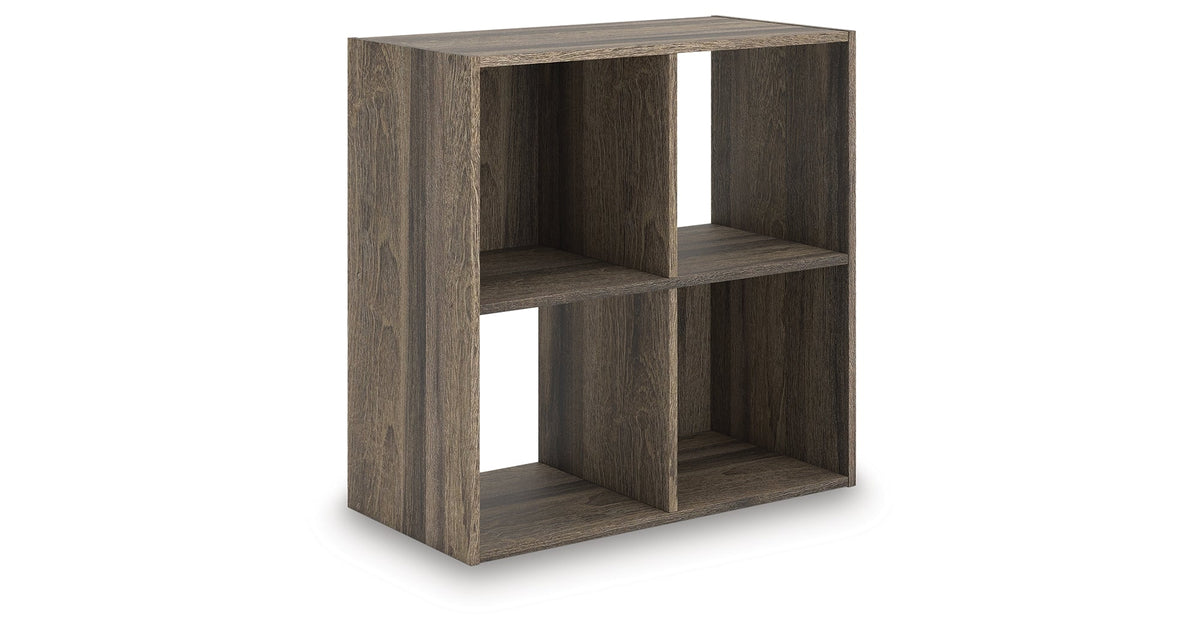Shallifer Brown Four Cube Organizer by Ashley at Eve Furniture