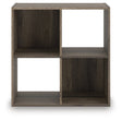 Shallifer Brown Four Cube Organizer by Ashley at Eve Furniture