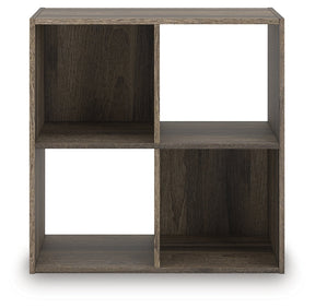 Shallifer Brown Four Cube Organizer by Ashley at Eve Furniture