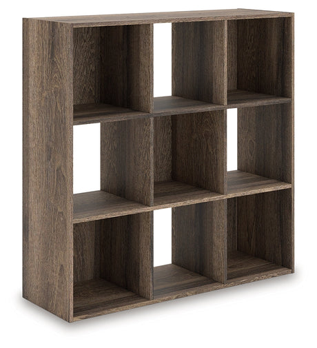 Shallifer Brown Nine Cube Organizer by Ashley at Eve Furniture