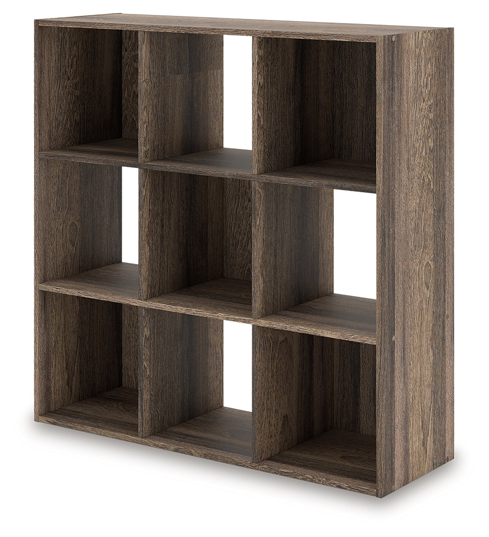 Shallifer Brown Nine Cube Organizer by Ashley at Eve Furniture