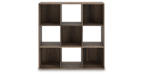 Shallifer Brown Nine Cube Organizer by Ashley at Eve Furniture