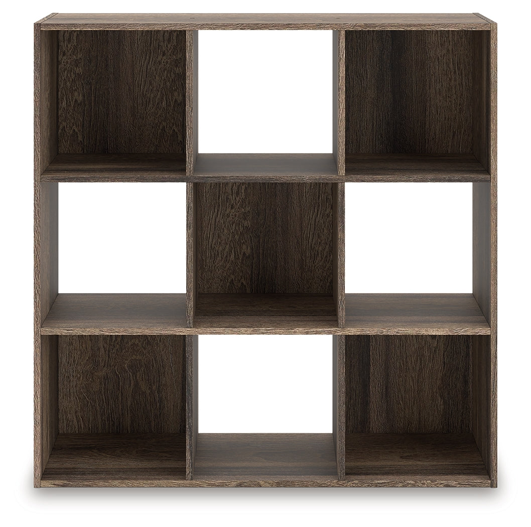 Shallifer Brown Nine Cube Organizer by Ashley at Eve Furniture