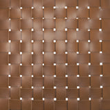 Shane Brown Wood w/ Woven Brown Leather Dining Armchair by Mercana at Eve Furniture