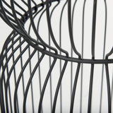 Shani Set of 2 Round, Black Metal w/ Glass, Accent Tables by Mercana at Eve Furniture