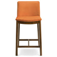 Shannon Counter Chair In Burnt Orange Velvet by Ashcroft Imports at Eve Furniture