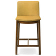 Shannon Counter Chair In Dark Yellow Velvet by Ashcroft Furniture at Eve Furniture