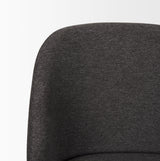 Shannon Dining Chair w/ Gray Fabric & Matte Black Metal, Set of 2 by Mercana at Eve Furniture