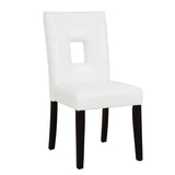 Shannon White Open Back Upholstered Dining Chairs, Set of 2