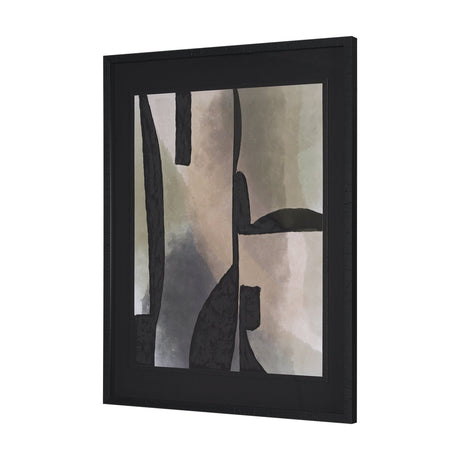 Shape Shift - Divide by Mercana Studio Hand Embellished Textured Framed Art Print Matted under Glass by Mercana at Eve Furniture