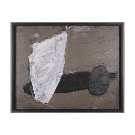 Shaped & Balance I by Mercana Studio a Hand Embellished Textured Framed Art Print by Mercana at Eve Furniture