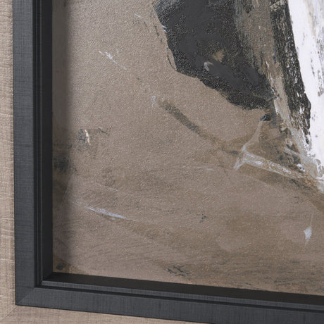 Shaped & Balance II by Mercana Studio a Hand Embellished Textured Framed Art Print by Mercana at Eve Furniture