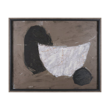 Shaped & Balance II by Mercana Studio a Hand Embellished Textured Framed Art Print by Mercana at Eve Furniture