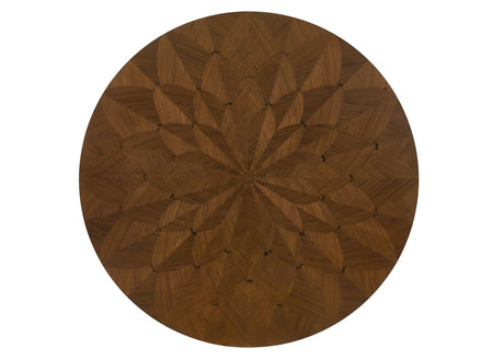 Shari Brown Round Dining Table by Crown Mark at Eve Furniture