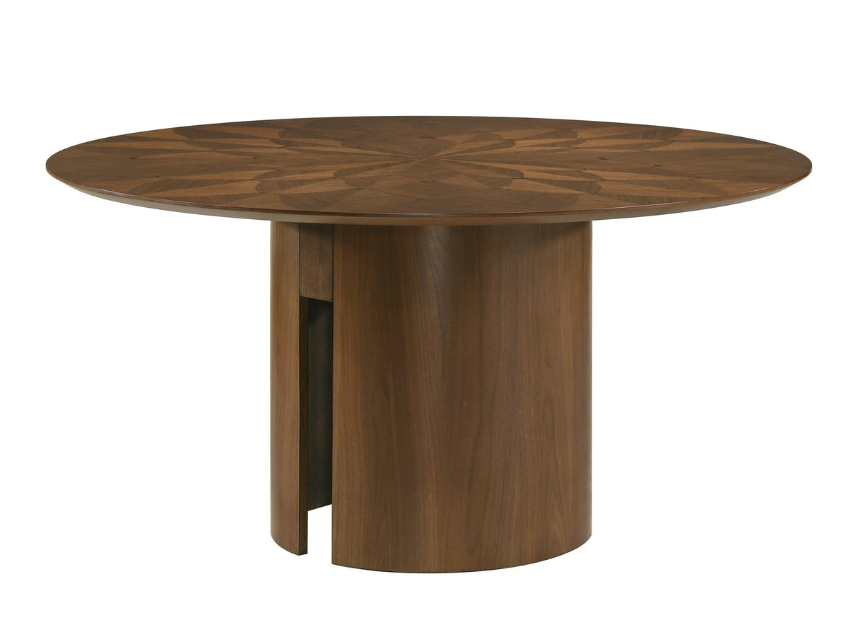 Shari Brown Round Dining Table by Crown Mark at Eve Furniture