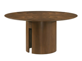 Shari Brown Round Dining Table by Crown Mark at Eve Furniture