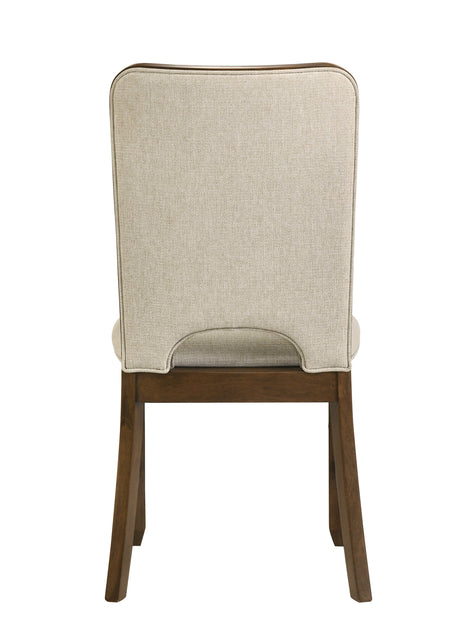 Shari Brown/Beige Side Chair (Set of 2) by Crown Mark at Eve Furniture