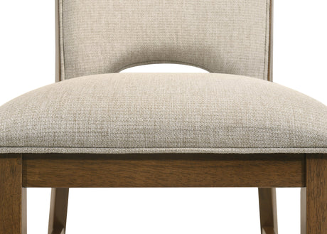 Shari Brown/Beige Side Chair (Set of 2) by Crown Mark at Eve Furniture