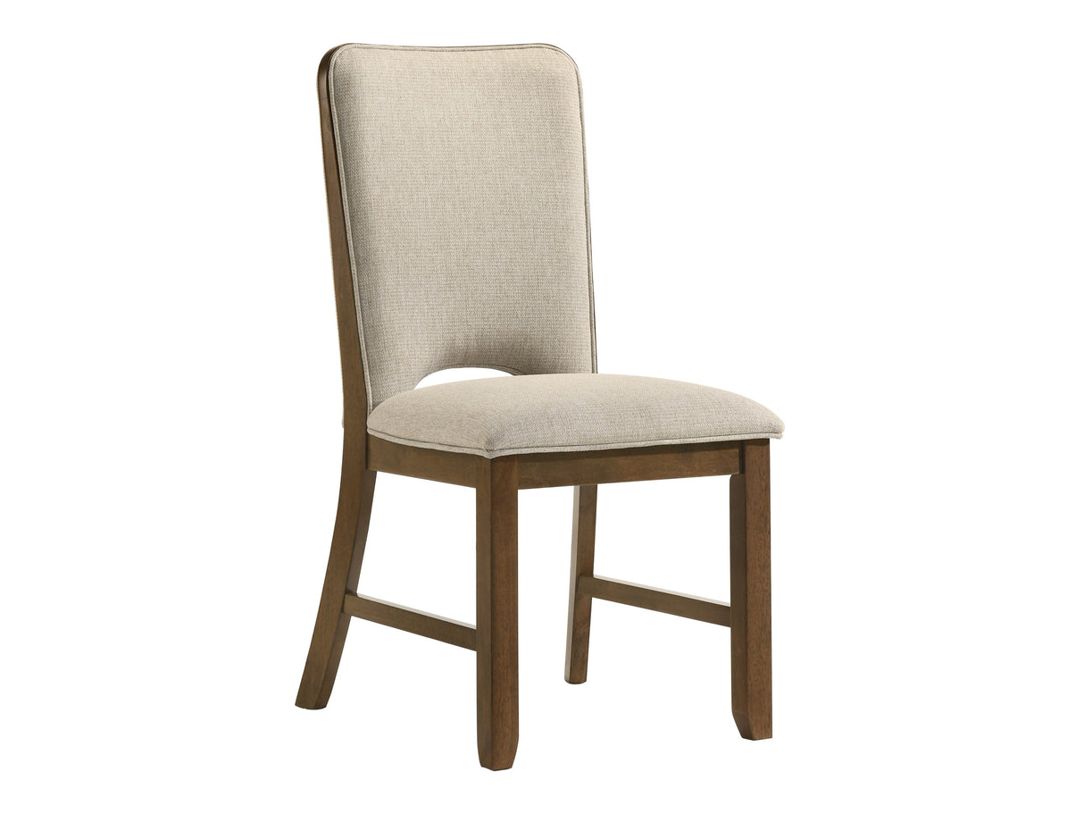 Shari Brown/Beige Side Chair (Set of 2) by Crown Mark at Eve Furniture
