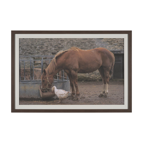 Sharing Lunch by Gert van den Bosch FramedPhoto Print Matted under Glass by Mercana at Eve Furniture
