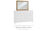 Sharlance Light Brown Bedroom Mirror by Ashley at Eve Furniture