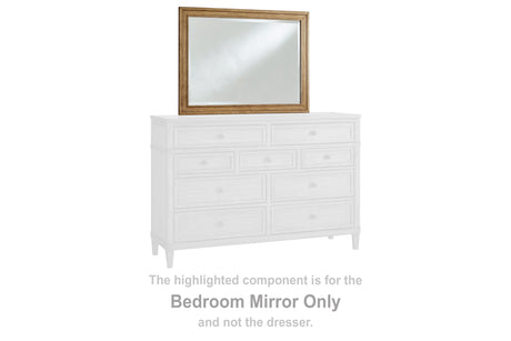 Sharlance Light Brown Bedroom Mirror by Ashley at Eve Furniture