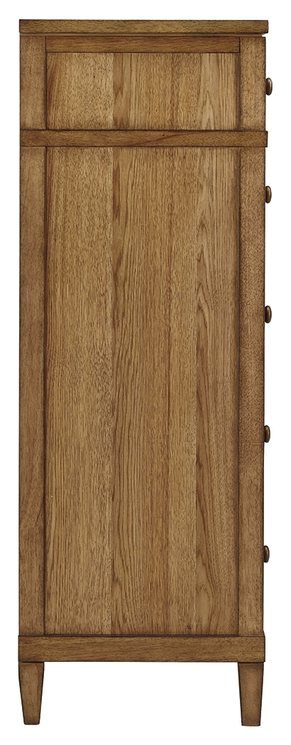 Sharlance Light Brown Chest of Drawers by Ashley at Eve Furniture