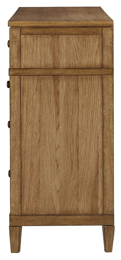 Sharlance Light Brown Dresser by Ashley at Eve Furniture