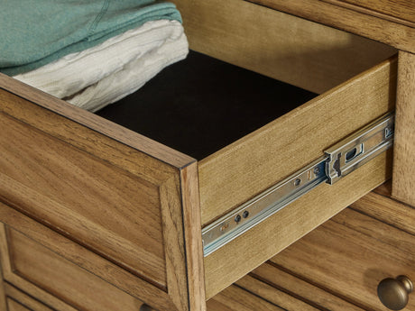 Sharlance Light Brown Dresser by Ashley at Eve Furniture