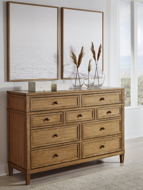 Sharlance Light Brown Dresser by Ashley at Eve Furniture
