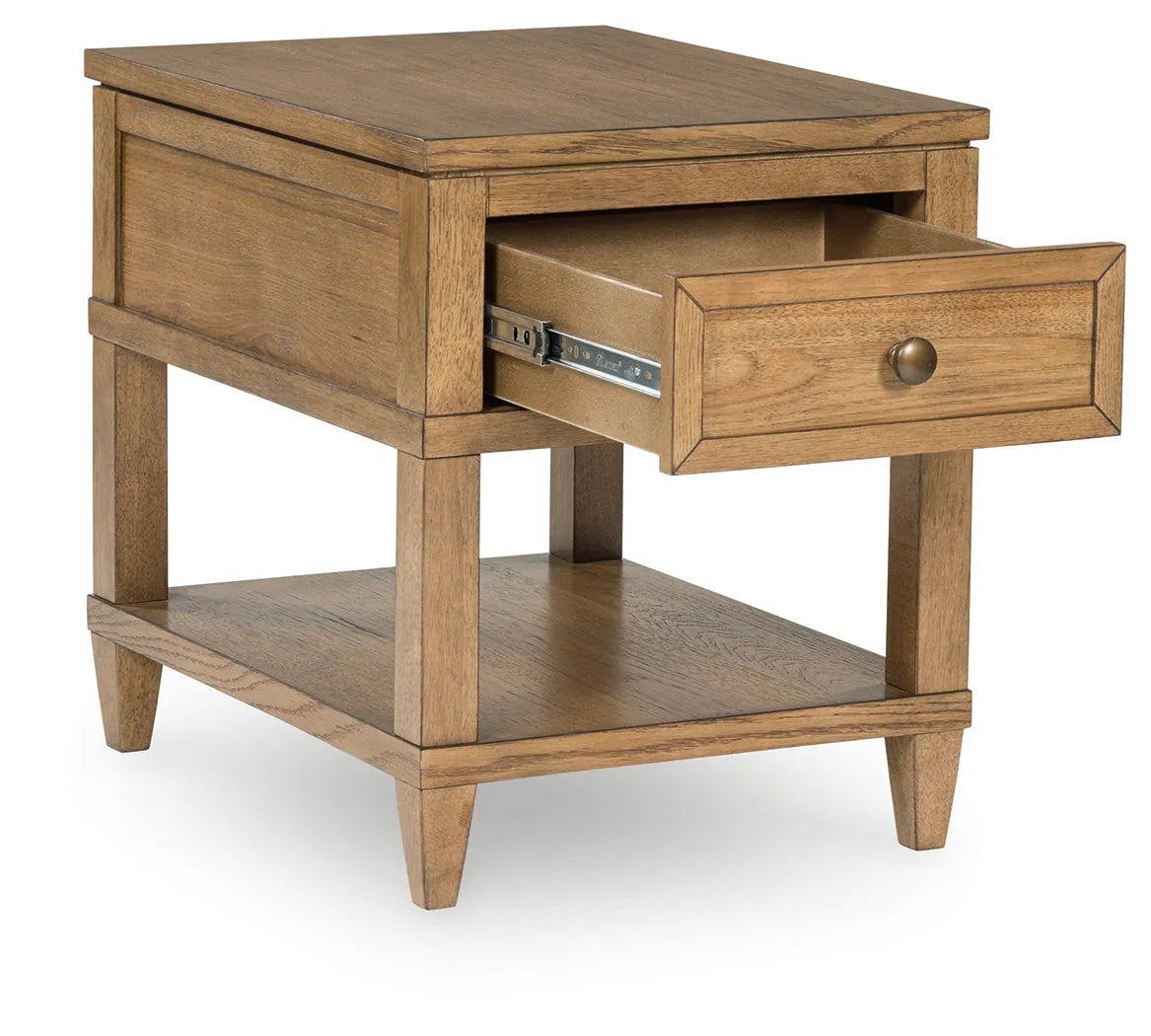 Sharlance Light Brown End Table by Ashley at Eve Furniture