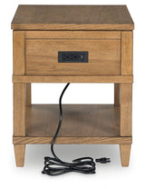 Sharlance Light Brown End Table by Ashley at Eve Furniture
