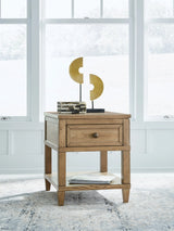 Sharlance Light Brown End Table by Ashley at Eve Furniture