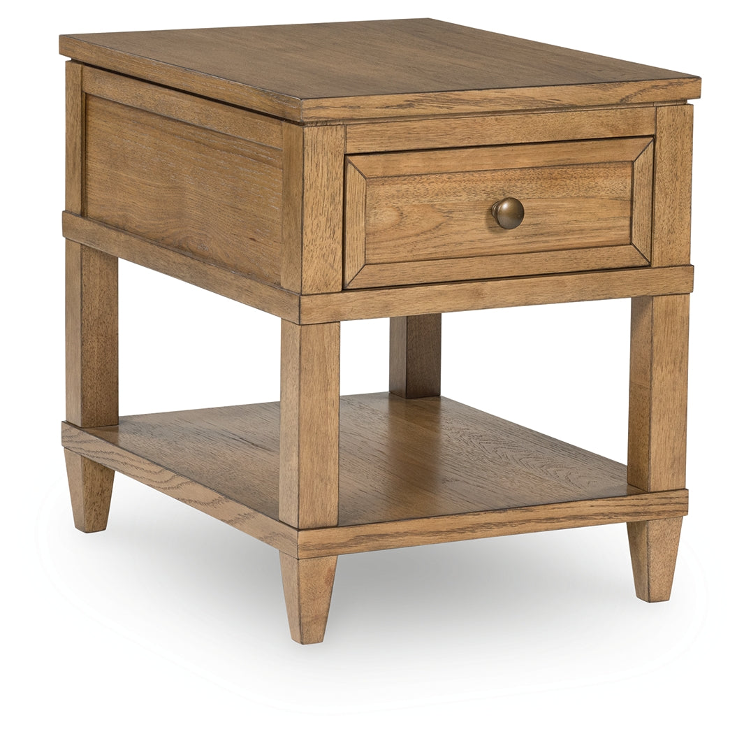 Sharlance Light Brown End Table by Ashley at Eve Furniture