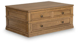 Sharlance Light Brown Lift-Top Coffee Table by Ashley at Eve Furniture