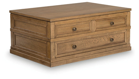 Sharlance Light Brown Lift-Top Coffee Table by Ashley at Eve Furniture