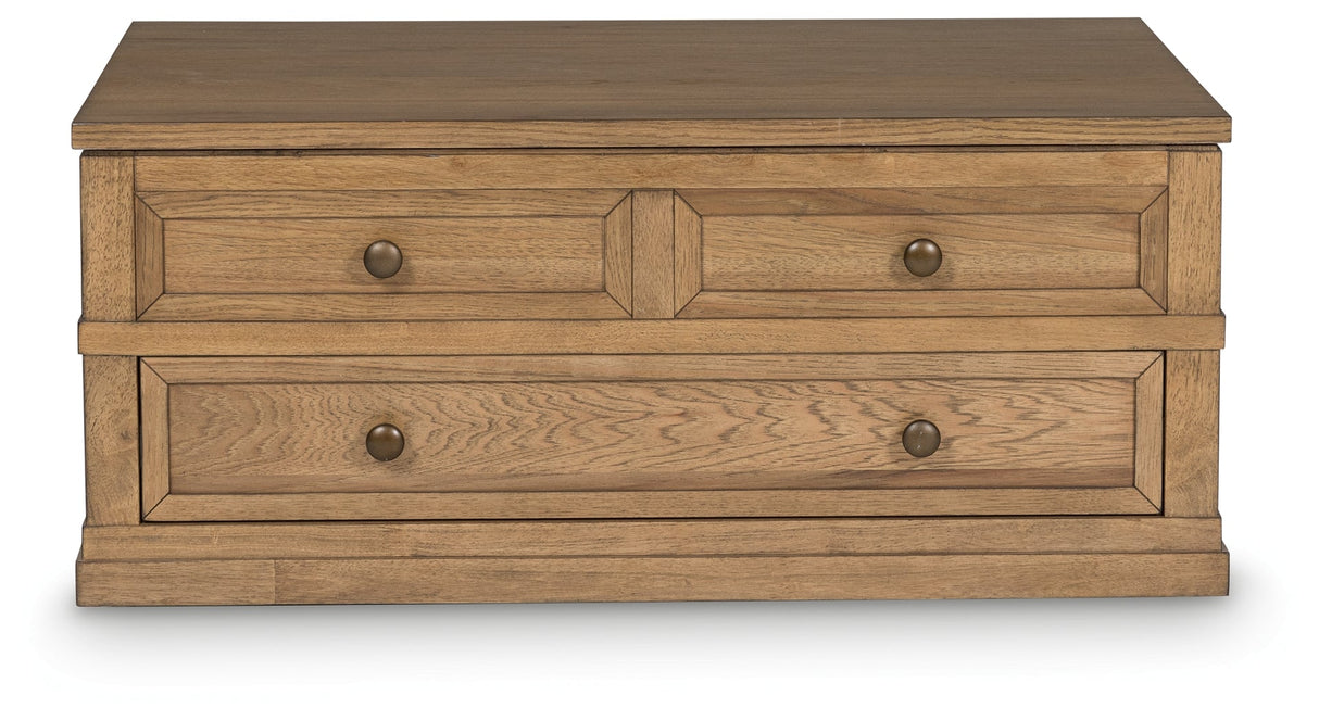 Sharlance Light Brown Lift-Top Coffee Table by Ashley at Eve Furniture