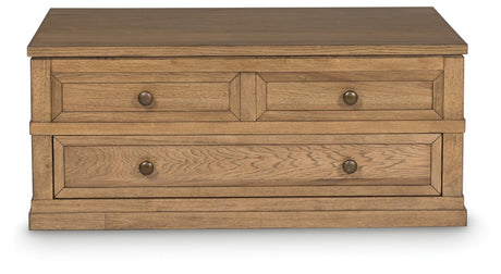 Sharlance Light Brown Lift-Top Coffee Table by Ashley at Eve Furniture