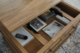 Sharlance Light Brown Lift-Top Coffee Table by Ashley at Eve Furniture
