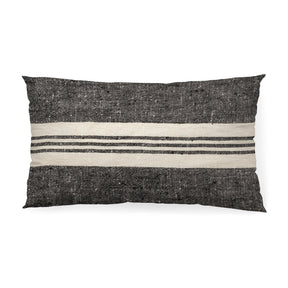 Sharon Black With Stripes Decorative Pillow Cover by Mercana at Eve Furniture