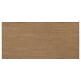 Sharon Blue and Brown Rectangular Trestle Base Dining Table by Coaster at Eve Furniture