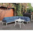 Sharon White/Blue Outdoor Sectional by Furniture of America at Eve Furniture