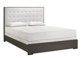 Sharpe Brown King Upholstered Panel Bed by Crown Mark at Eve Furniture