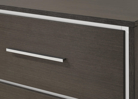 Sharpe Brown Upholstered Panel Bedroom Set by Crown Mark at Eve Furniture