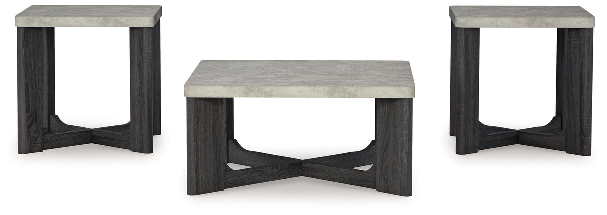 Sharstorm Two-tone Gray 3-Piece Table Set