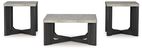 Sharstorm Two-tone Gray 3-Piece Table Set