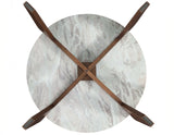 Shavon Toronto Brown Solid Marble Round End Table by Steve Silver at Eve Furniture