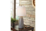 Shavontae Gray Table Lamp by Ashley at Eve Furniture